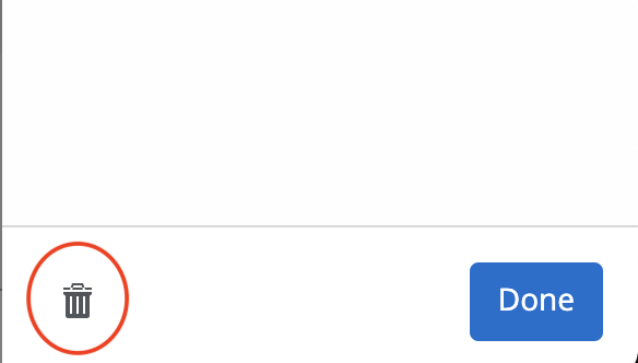 Reporting Widget Waste Bin Icon