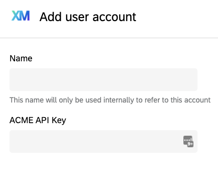 API Key auth labels after override