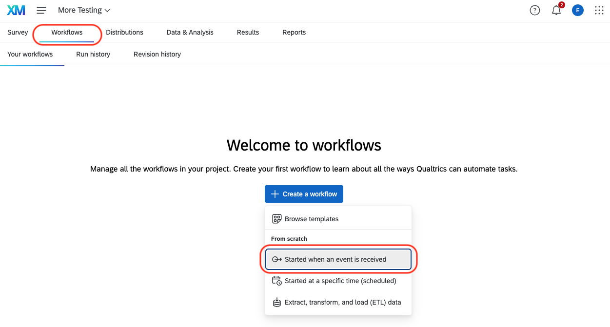 Workflows UI
