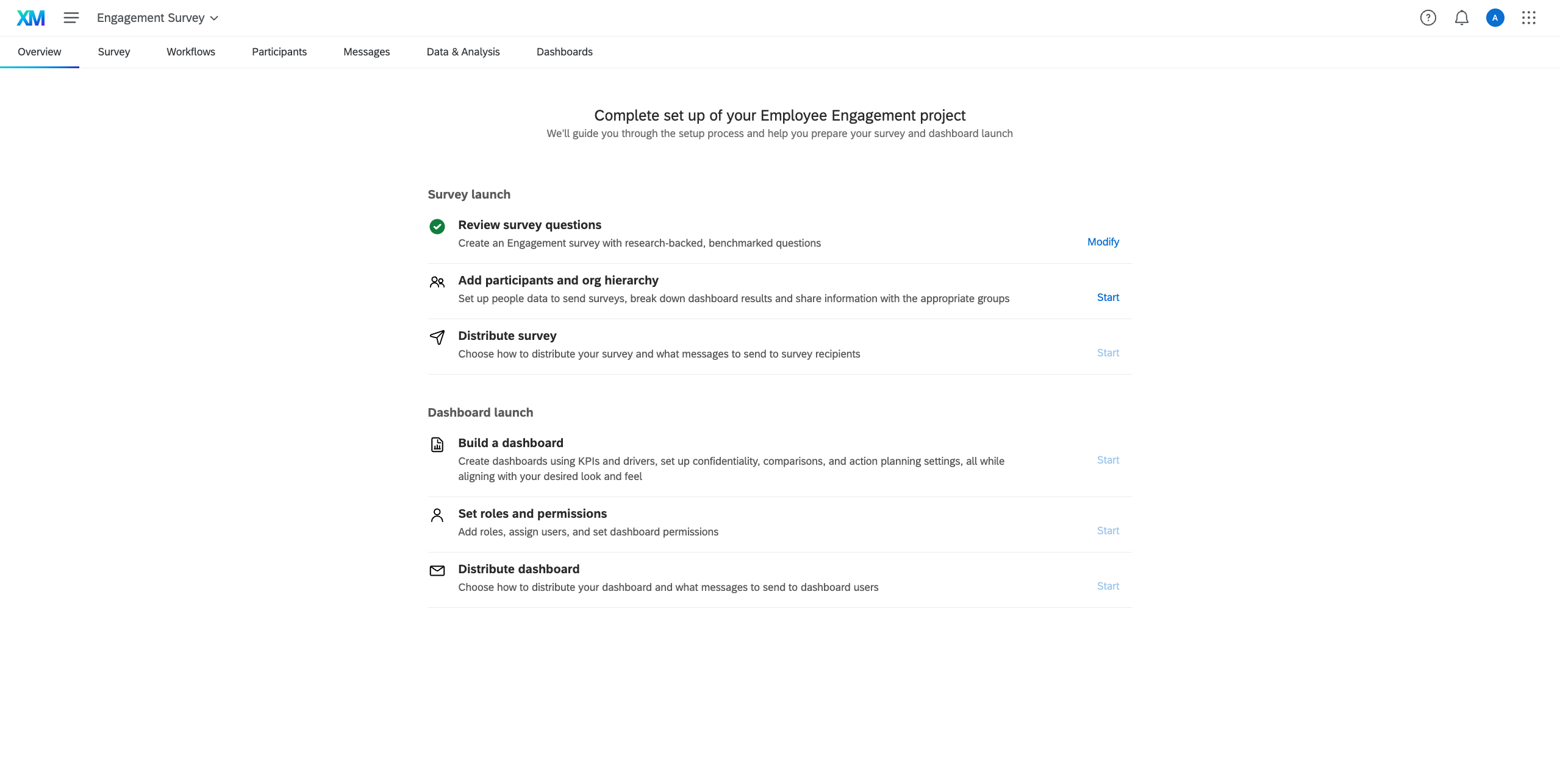 Overview Page