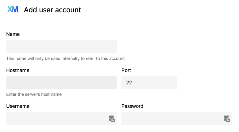 SFTP auth labels before override