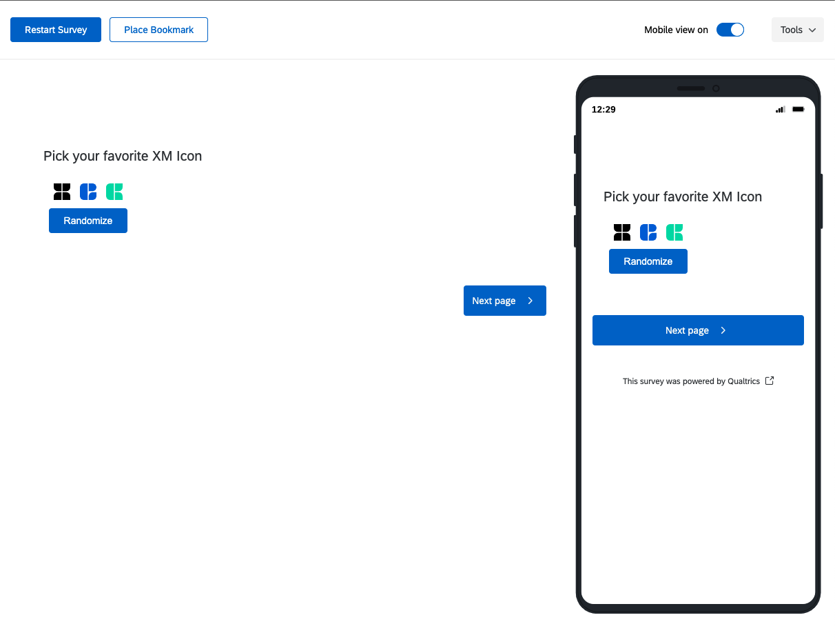 Mobile UI.