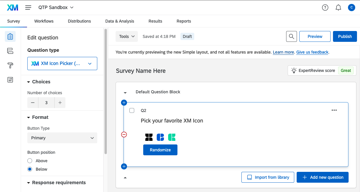 QTP Setup Survey